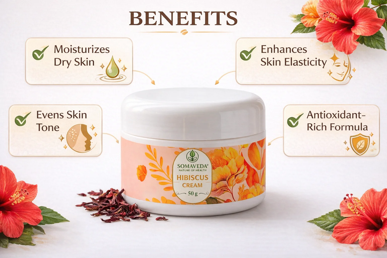 Somaveda Hibiscus Cream - Image 3